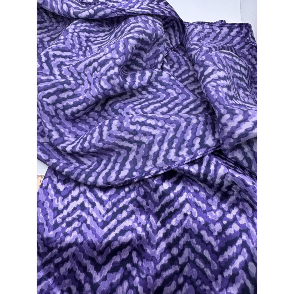 Purple Zig Zag Striped Scarf 42"x13"‎ - Picture 4 of 4